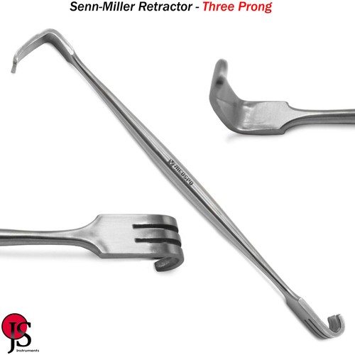 Senn Miller Wound Retractor Three Prongs Surgical Veterinary Surgery Instruments - Afbeelding 4 van 5