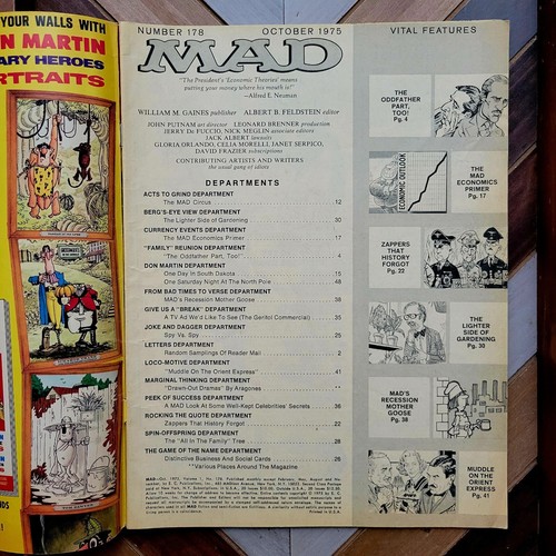 Lote de 2 revistas MAD vintage PACINO/OSCARS #178 #183 '77-78 PADRINO, DÍA DEL PERRO - Imagen 4 de 7