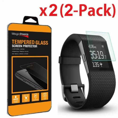 2 Pack Tempered Glass Screen Protector Guard for Fitbit Surge Smart Watch - 第 1/3 張圖片
