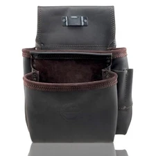 Graintex OS2080 8 Pocket Nail & Tool Pouch Top Grain Oil Tanned Leather for F...