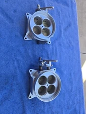 PFM Billet Polished Throttle Body's x2 1000cfm  Comes With Air Filter Spacers