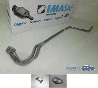 Imasaf Auspuff Hosenrohr + Dichtungen für Lancia Y10 + Fiat Panda 750 + 1000