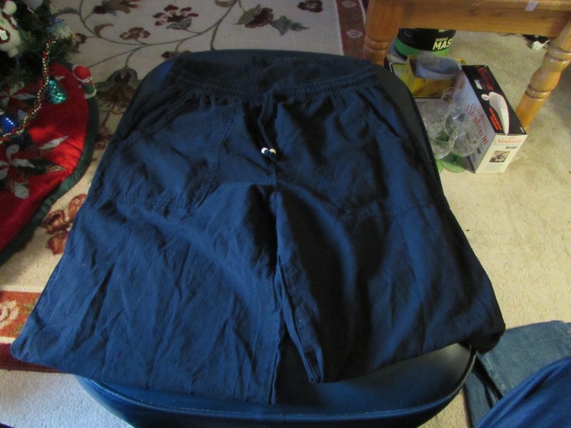 Men's Glocam Beach Pants/Resort Wear - Size Medium - Tie Waist - Black