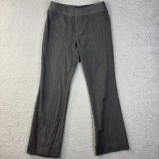 Nine West Separates Elyse woman's size 10 gray pants zip straight wide leg 30x31
