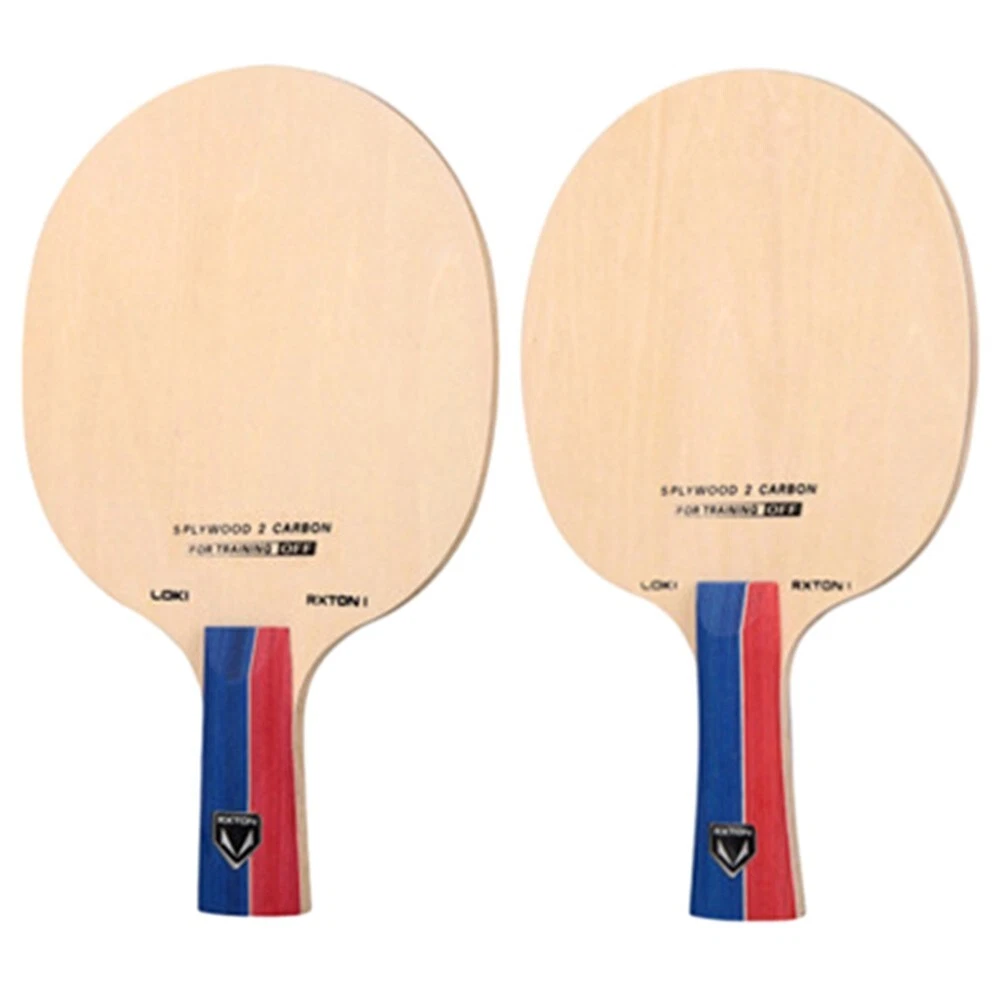 Premium 2 Carbon Layers Table Tennis Paddle Blade Birch Wood Long