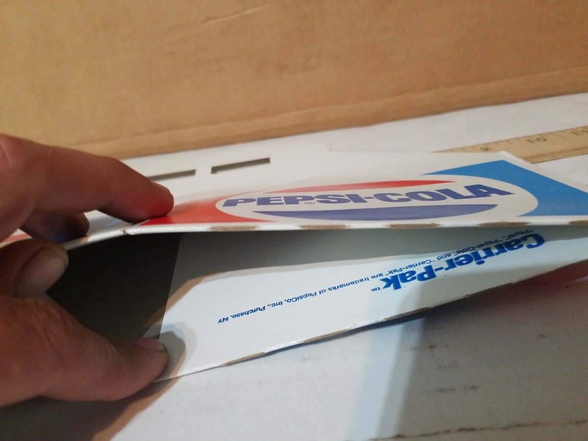 Vintage Pepsi Cardboard 12 oz. Carrier Holder 6 Pack NEW OLD STOCK