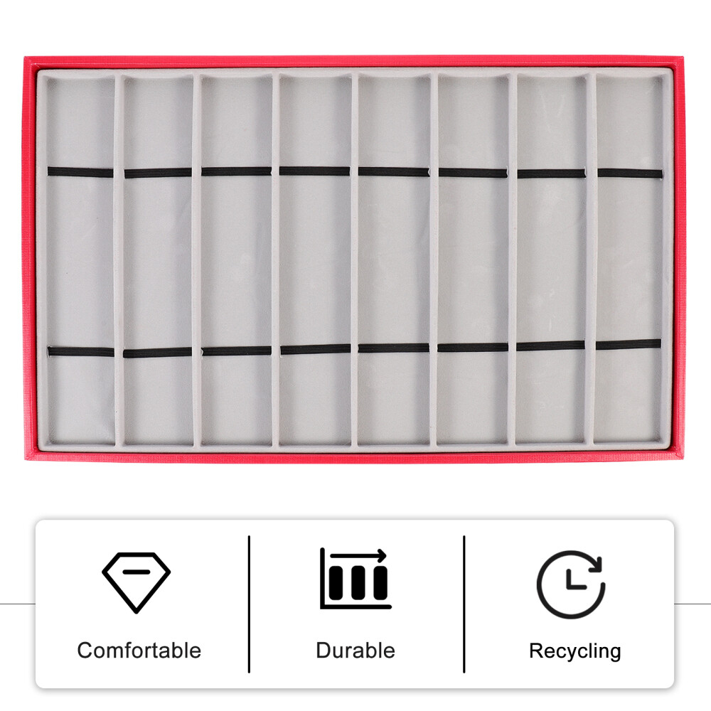 Jewelry Organizer for Necklaces Watch Display Strap Storage Tray Band-image