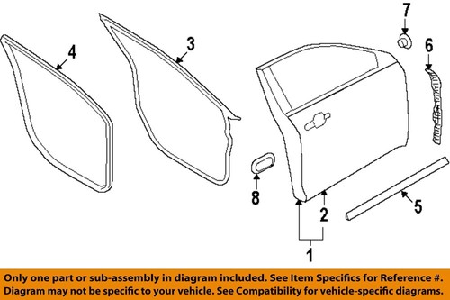 FORD OEM 10-18 Police Interceptor Sedan-Front W'strip AG1Z1520521A