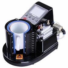 11oz Pneumatic Mug Heat Press Transfer Machine Sublimation Printing US free ship