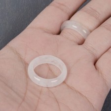 Natural Quartz Crystal Ring Chakra Healing Energy Gemstone Finger Circle Jewelry