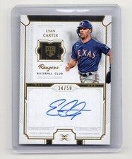 2024 Topps Definitive Evan Carter RC Rookie AUTO #34/50 SSP (MS)