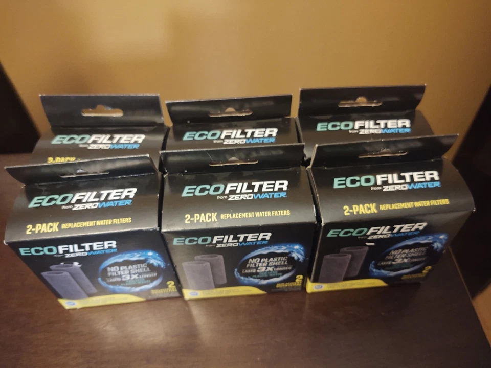 (6) LOT PACKAGES ECOFILTER from ZEROWATER ZR-002ECO Each has 2 filters Total 12 - Image 2 of 3