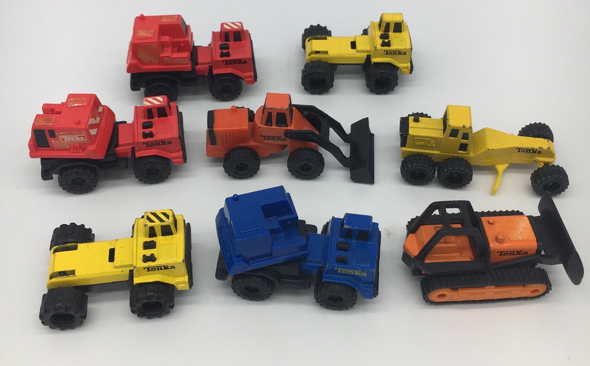 Lot Of 8 Vintage Mini Tonka Trucks Die Cast / Plastic McDonald's