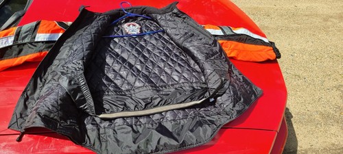CASTLE X Snowmobile Jacket Small Orange Hitina Technical Gear Coat Vented - Picture 5 of 9