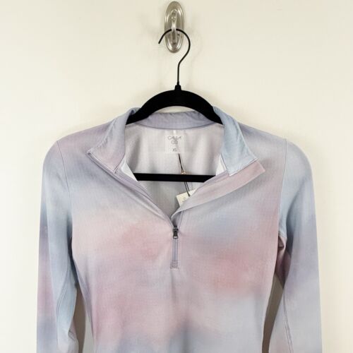Calia Golf by Carrie Underwood Size XS UPF 50 Half Zip Long Sleeve Top Tie Dye - Picture 3 of 13