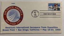 AIR/SPACE AMERICA 88 SAN DIEGO INAUGURAL FDC FIRST DAY COVER MAY 13-22 1988