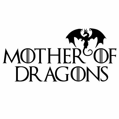 Mother of Dragons Bearded Dragon Game of Thrones Inspired Vinyl Decal