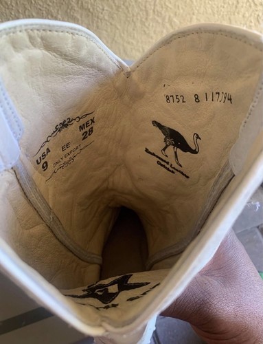 Los Altos Ostrich Cowboy Boots - Picture 6 of 7