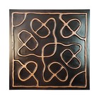 PVC Ceiling Tile PL28 Traditional copper 3D Embossed Wall Panel 10pc PAINTSDECOR