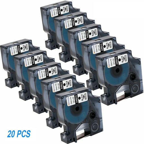 Kompatibel Dymo D1 Schriftband 6mm 9mm 12mm 19mm 40913 45013 LabelManager 160 - Bild 13 von 29