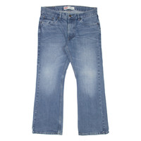 LEVI'S 527 REG Jeans Boys Blue Regular Bootcut Stone Wash W32 L27