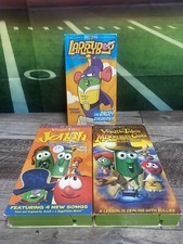 Big Idea Lot Of 3 Veggie Tales VHS Tapes Movies Children Shows