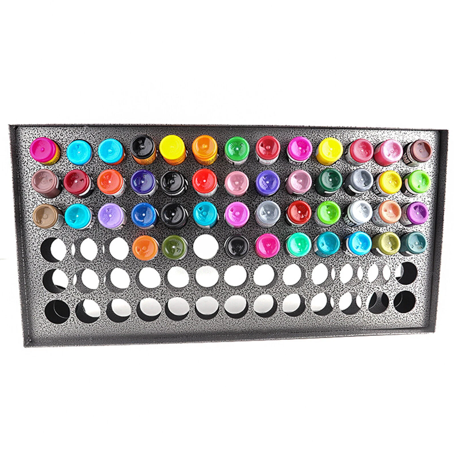 78-Holes Tattoo Ink Rack Wall Mounted Ink Bottle Display Holder Stand Organizer image 6