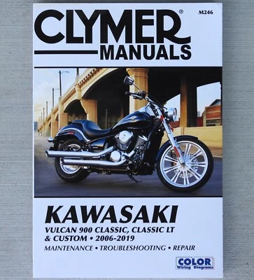 2006-2019 Kawasaki Vulcan VN 900 VN900 Classic Custom CLYMER REPAIR MANUAL M246