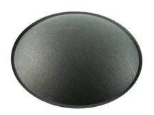 4.25" Speaker Dust Cap, Black Paper, With Lip, DC-4.25P