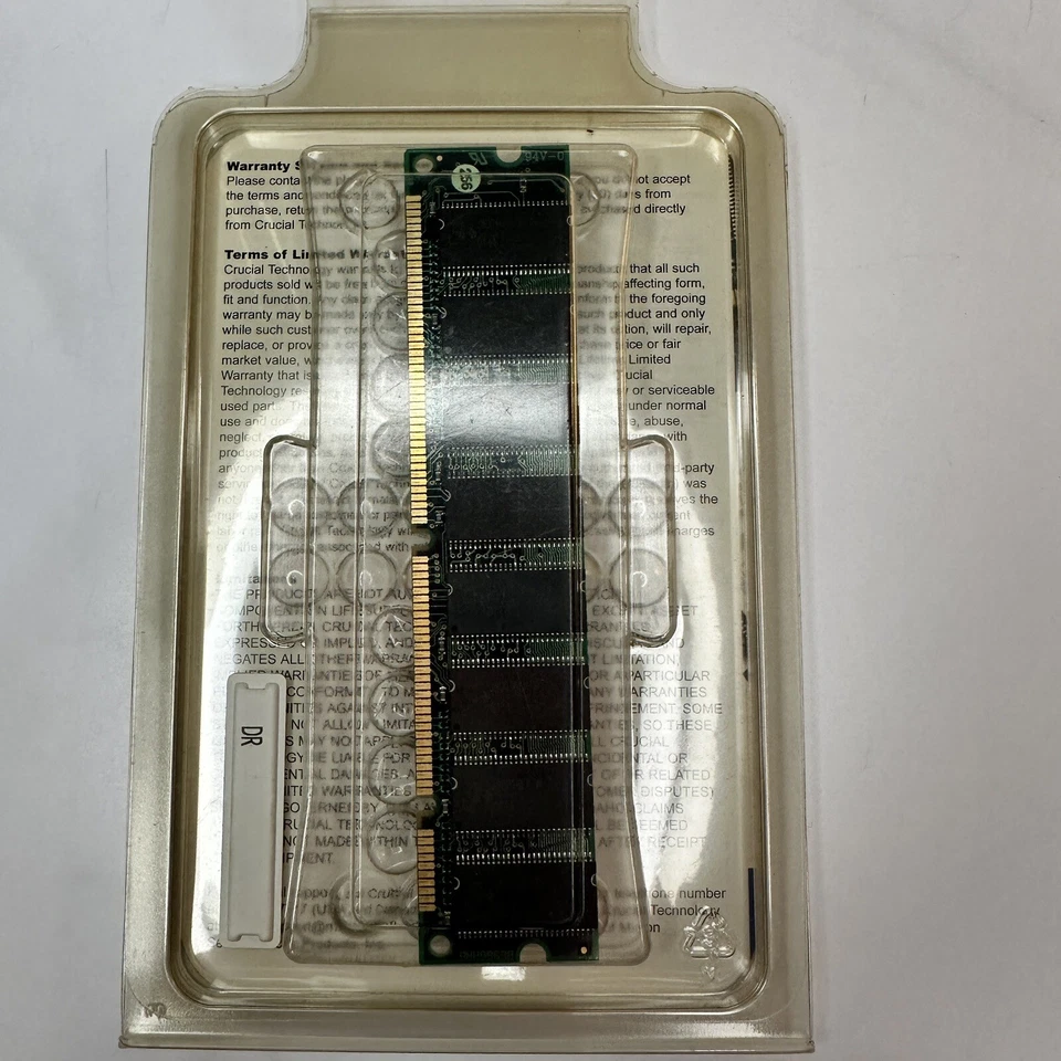 Crucial Memory CT3264Z265 256 DDR - 256MB PC2100 Sealed NOS Vintage Computer - Image 2 of 2