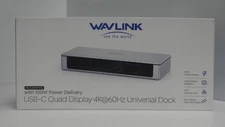 WAVLINK USB-C Quad Display 4K@60Hz Universal Dock WL-UG69PD12
