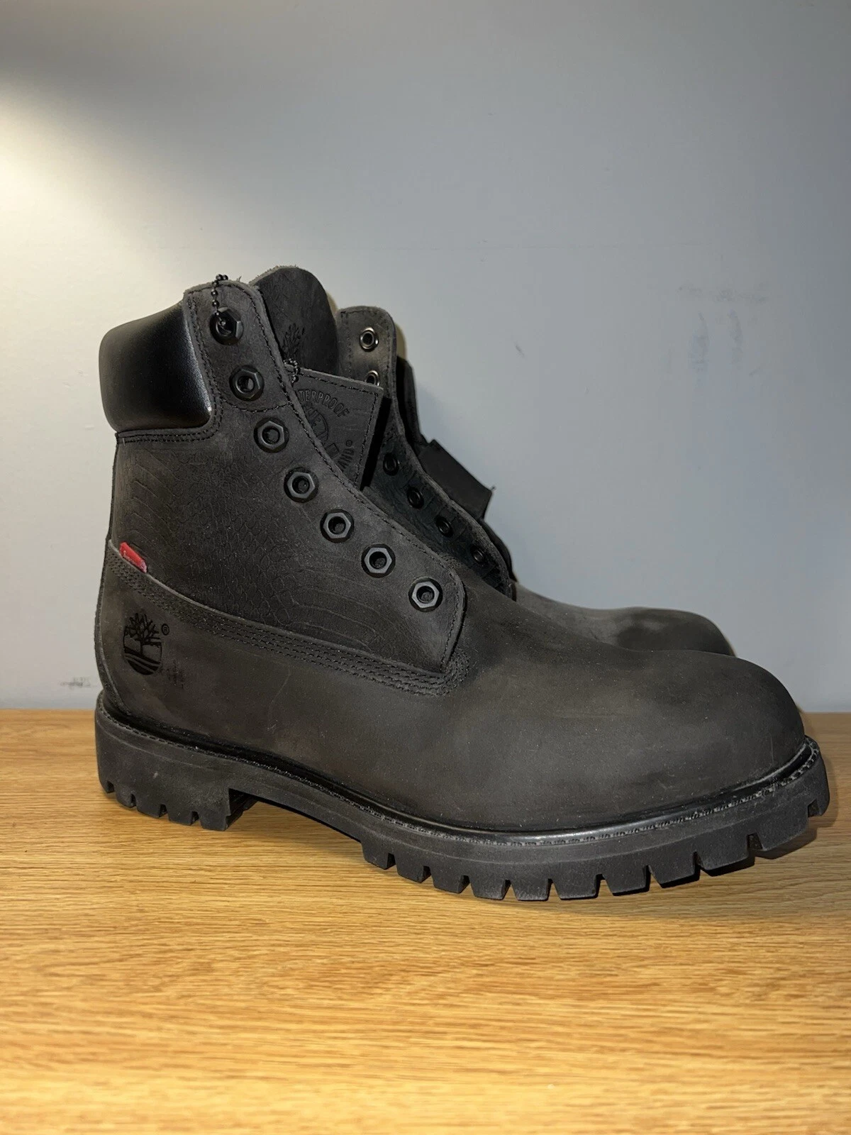 OFFRE !! ÉCHANTILLON Timberland X Supreme Fw13 pas pour revente noir 6 pouces taille 9