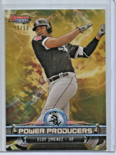 Eloy Jimenez 2018 Bowman's Best Power Producers Gold Refractor #11/50