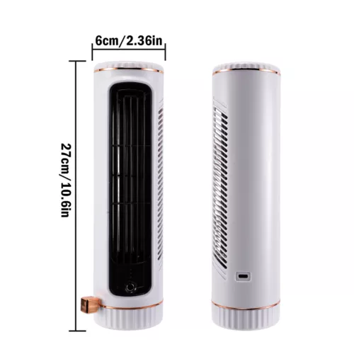 Air Conditioner Desktop Cooling Fan Wireless Desk Fan USB Charging for Home - Bild 7 von 15