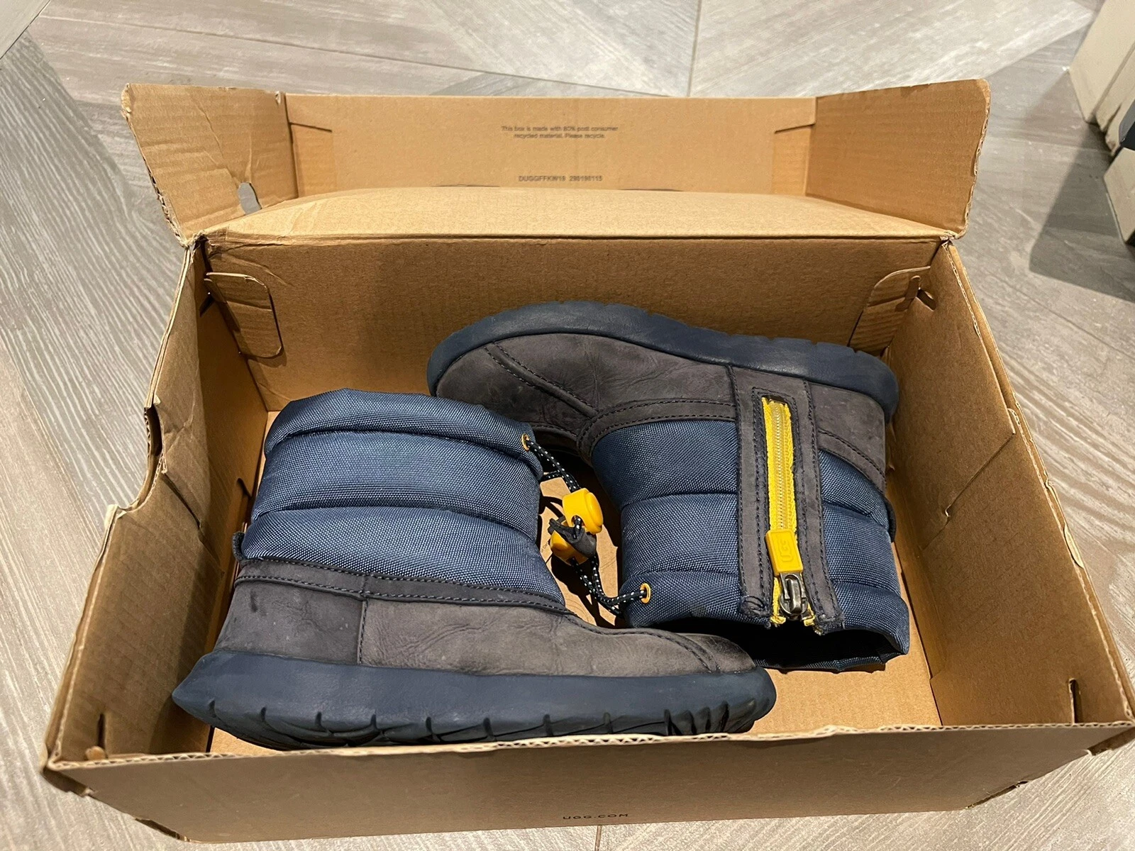 UGG Stivali invernali tampone impermeabili con cerniera US 12K 1094485T ultra leggeri