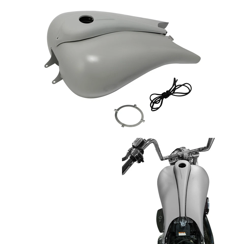 Estirado 6,6 gal. Tanque de combustible de gasolina de galón apto para Harley Street Road Glide 08-24 23 Foto 3 de 4