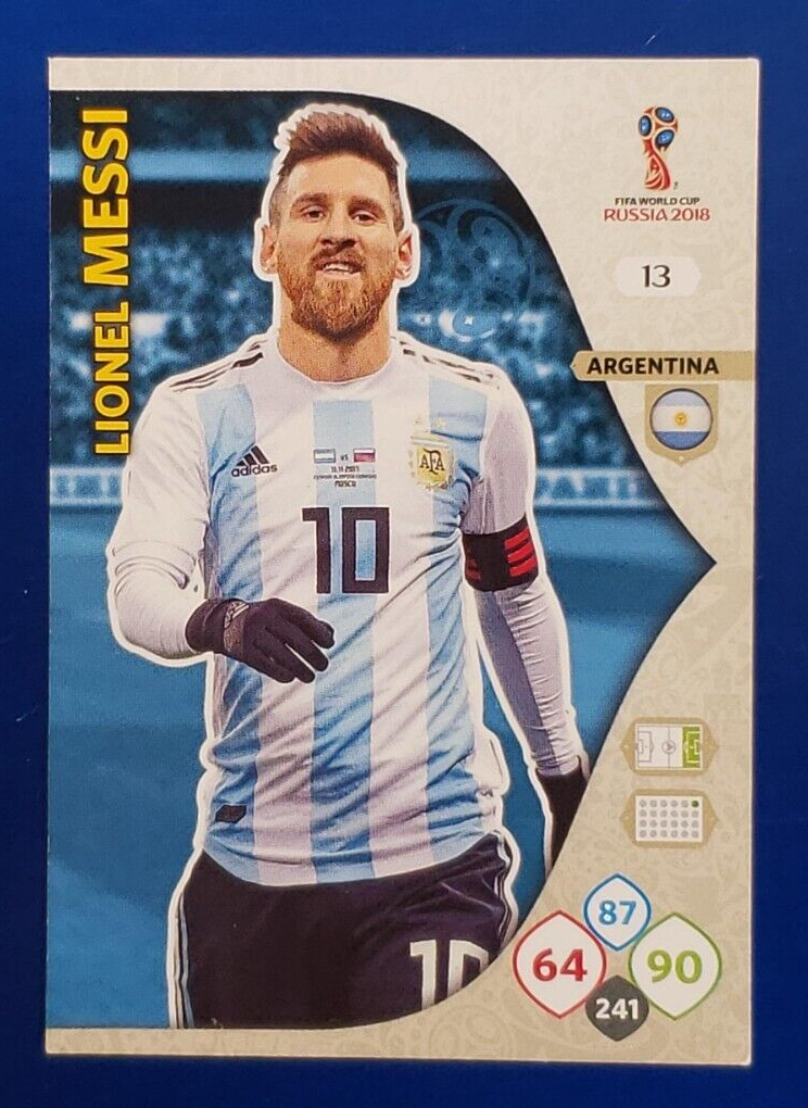 Lionel Messi #13 Argentina - FIFA World Cup Russia 2018 Adrenalyn