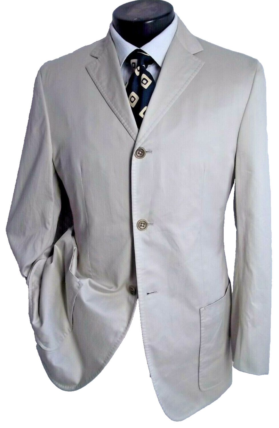 @ Jil Sander Solid Beige 3 Buttons Pick Stitch Co… - image 3