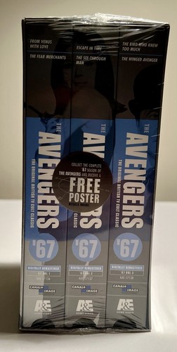 Avengers-The 67 Collection: Set 1 (VHS, 1998, 3-Tape Set) New - Poster Inside !! - Picture 4 of 4