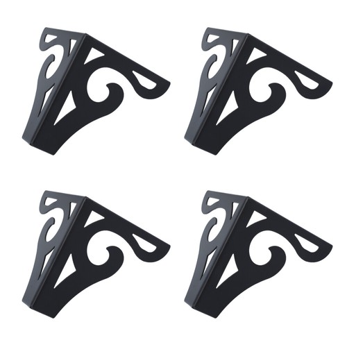 4 Pcs Eisen Couch Beine Metall Schrank Beine Holz Fall Ecke Protector - Bild 6 von 12
