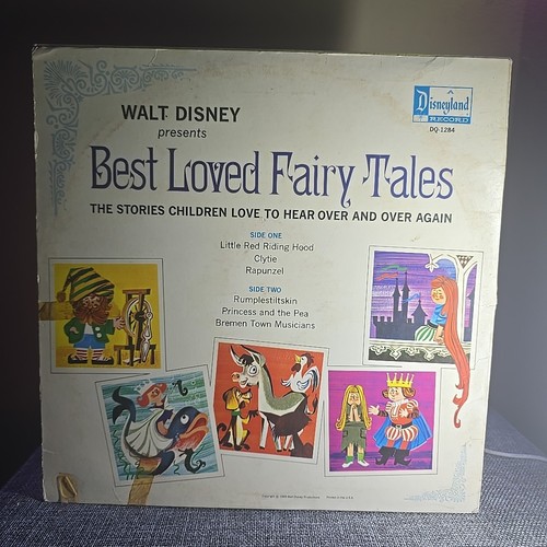 Disneyland– Little Red Riding Hood & Other Best Fairy Tales–1969 Disneyland LP - Imagen 2 de 4
