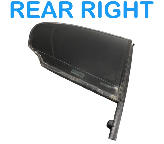 09-15 BMW 750i 750Li Cuarto trasero derecho panel ventana vidrio 51347177850 OEM Foto 3 de 4