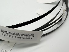 5x R&Ouml;NTGEN S&auml;geband 1440x13x0,6mm Z 8/12 HSS-M42 f&uuml;r NOLL Metallbands&auml;ge BS-125V
