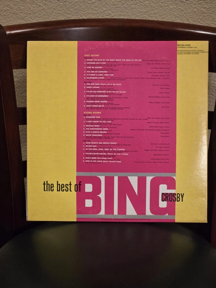 Bing Crosby Best of Bing Vinyl Double Album Flawless Both Record/Cover (see des) - Image 2 of 4