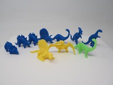 MPC Dinosaurs Bright Colors Plastic 1960s Vtg Prehistoric Playset Lot of 11