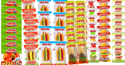 eFrutti Gummy Candy Variety Pack 64 Ct Burgers Pizza Tacos Cola more SHIPS FREE