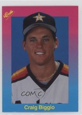 1989 Classic Update Pink/Light Blue Travel Edition Craig Biggio #51 HOF 1a5z