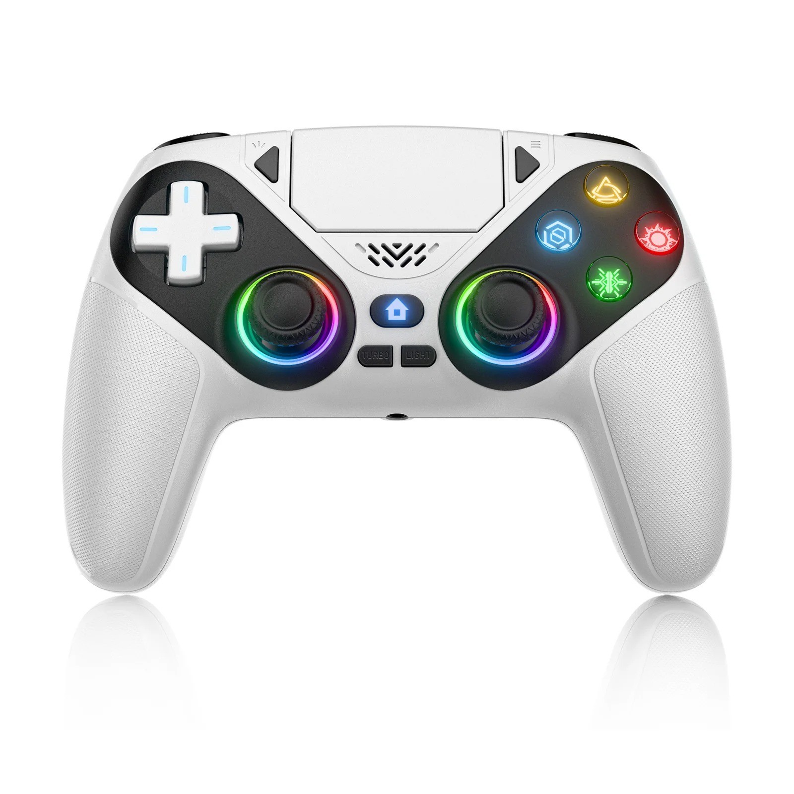 LED Wireless Controller for PS5, Compatible with PS5 Pro/Slim/PC, Dual