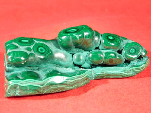 BIG! Polished Deep GREEN Malachite STALACTITE or Stalagmite From the Congo 393gr