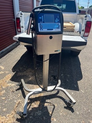 Videojet 1220 Continuous Inkjet Printer CIJ Coder w/ Stand & Printhead